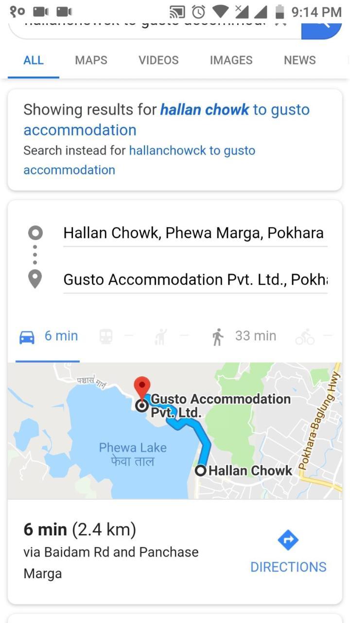Gusto Accommodation โพคารา ภายนอก รูปภาพ